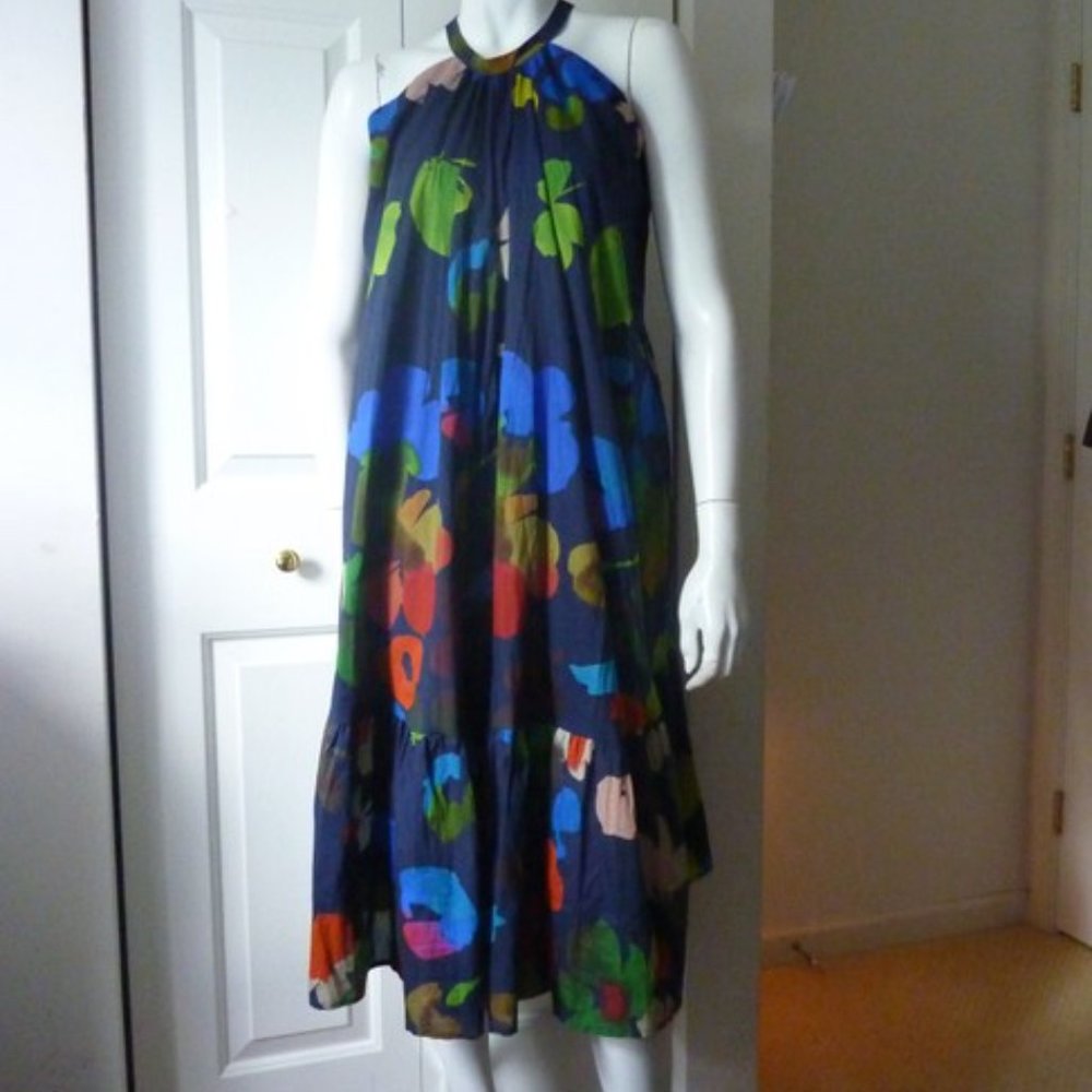 Anthropologie WHIT TWO Floral Halter Maxi Dress NWT - Picture 4 of 9